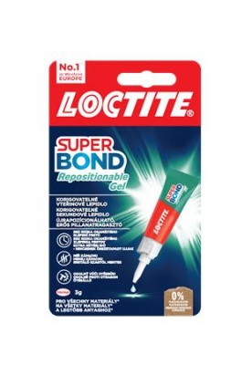 Pillanatragasztó gél, 3 g, HENKEL "Loctite Super Bond Repositionable Gel"