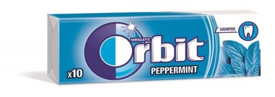 Rágó, 14 g, ORBIT "Peppermint drazsé"