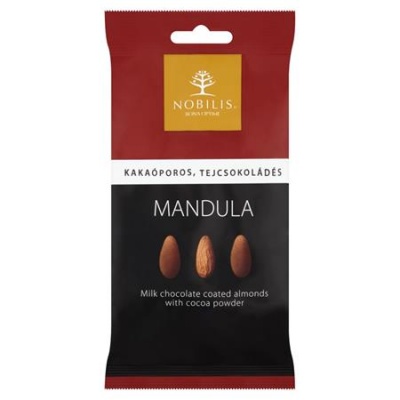 Mandula, 100 g, NOBILIS, kakaós-tejcsokoládés